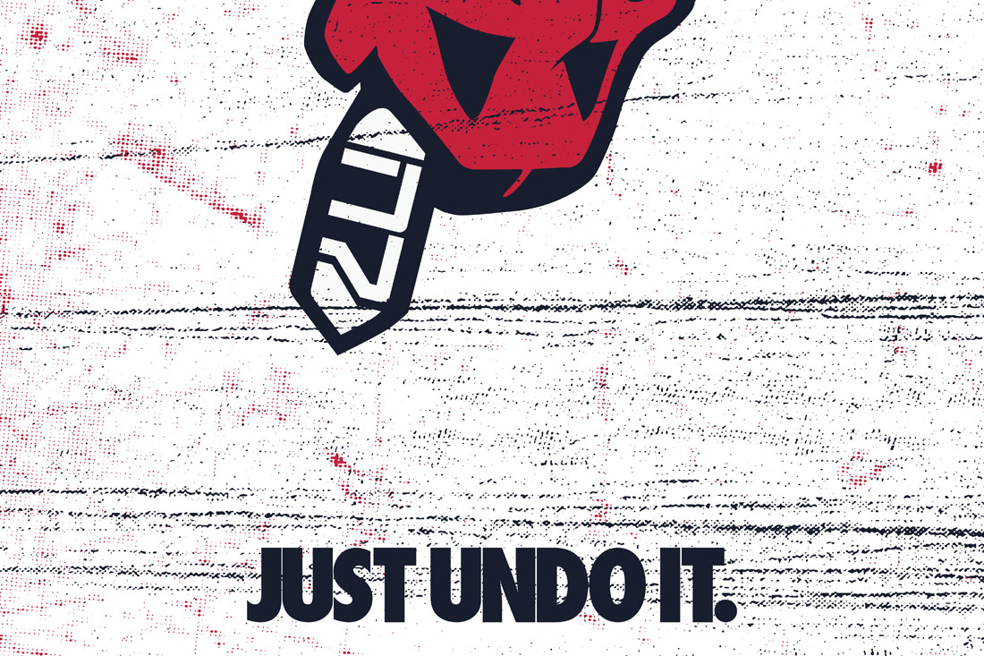 David Bernie Just Undo It Nike N7 Chief Wahoo Indian Country 52 Week 41