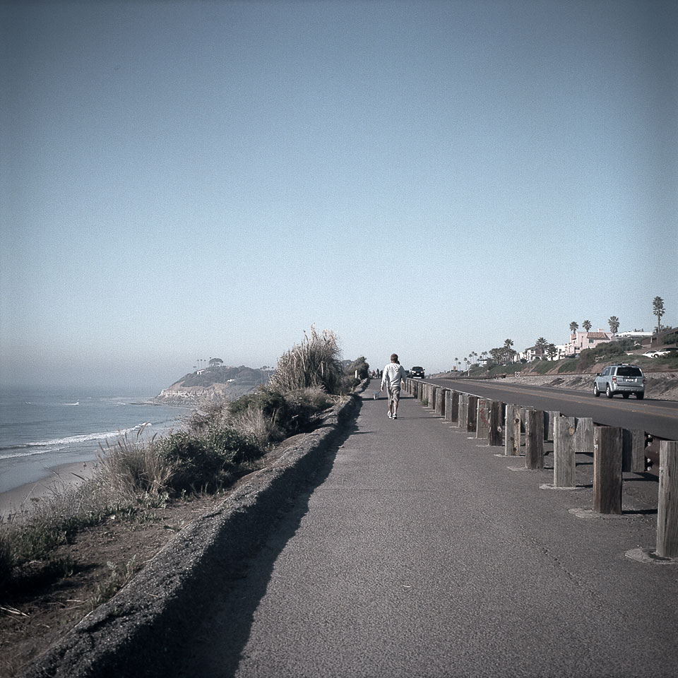 David Bernie Yashica Mat 124G Film Photography Encinitas California Swami's Beach