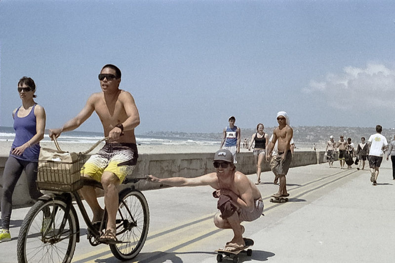 Mission Beach in San Diego by David Bernie.