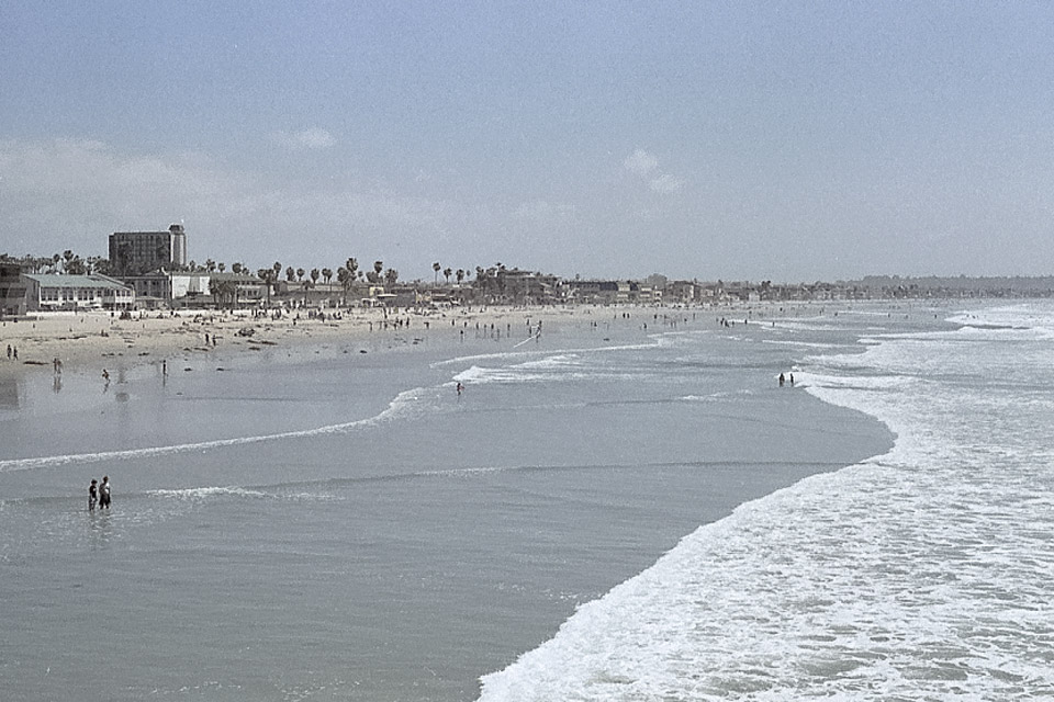 Mission Beach in San Diego by David Bernie.