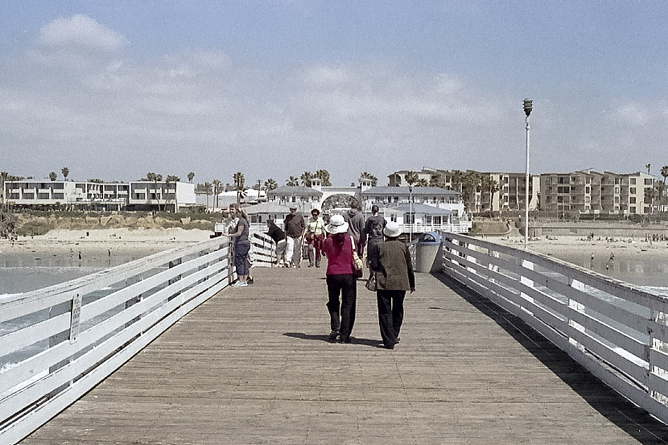 Mission Beach in San Diego by David Bernie.