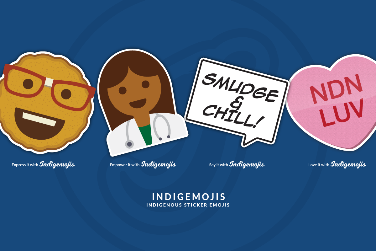 David Bernie Indigemojis Indigenous Sticker Emojis