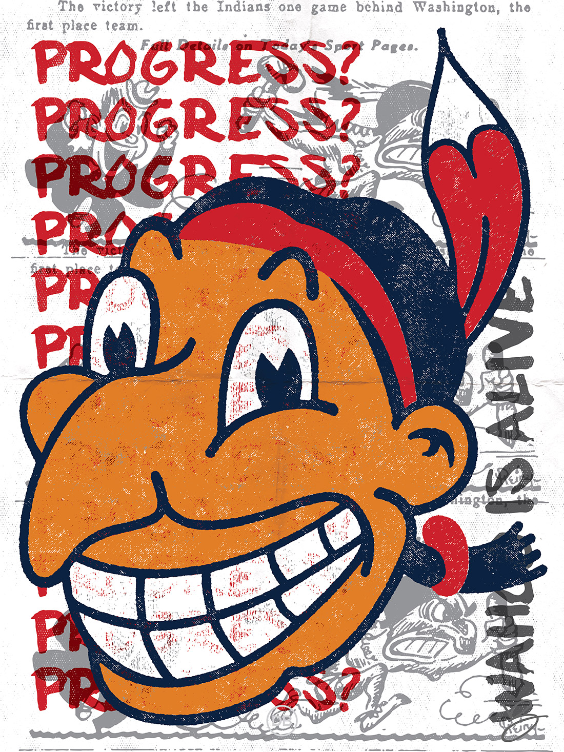 David Bernie Indian Country 52 5 Progress Chief Wahoo is Alive