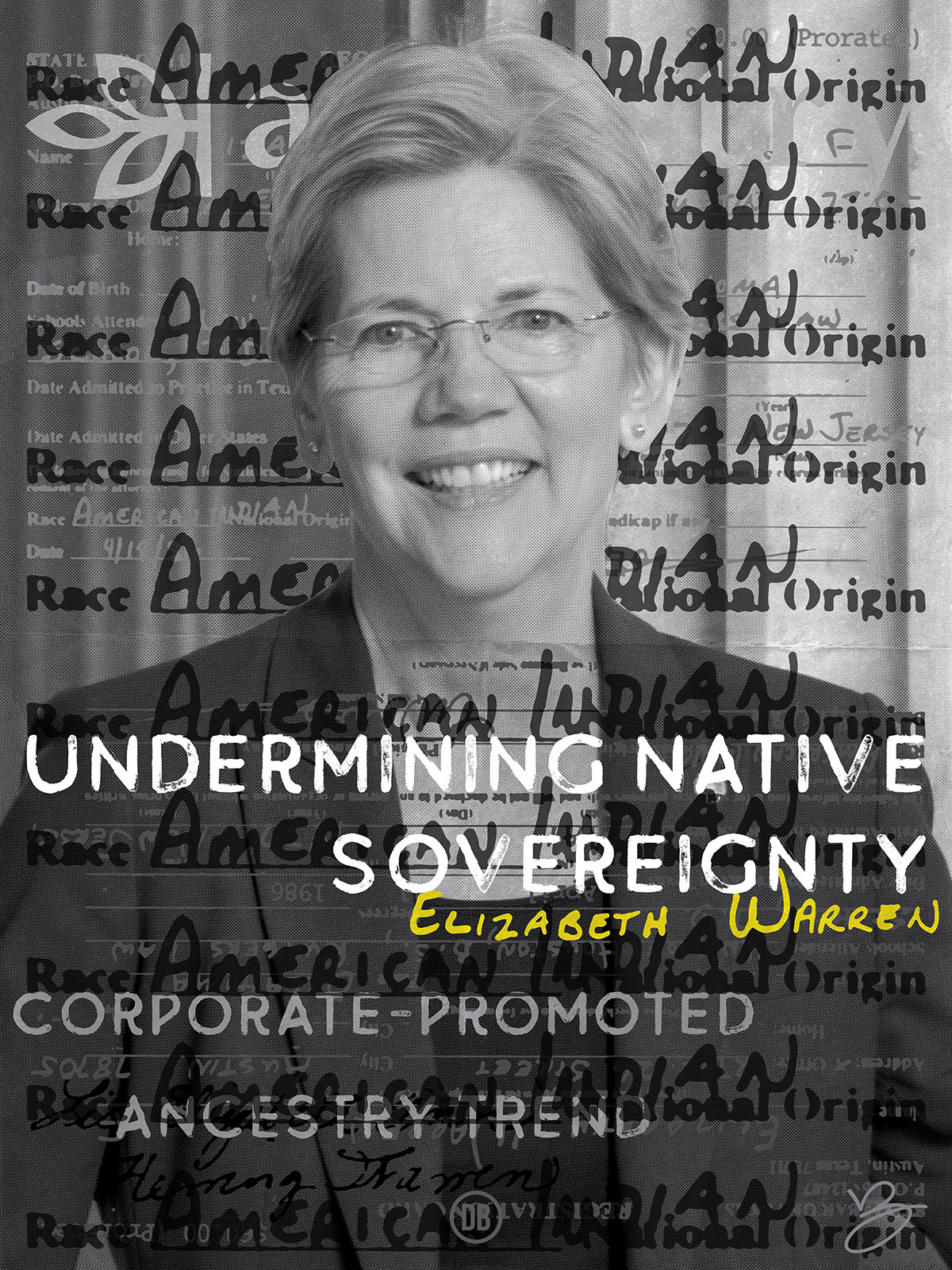 David Bernie Art Posters Print Indian Country 52 Undermining Tribal Sovereignty Elizabeth Warren