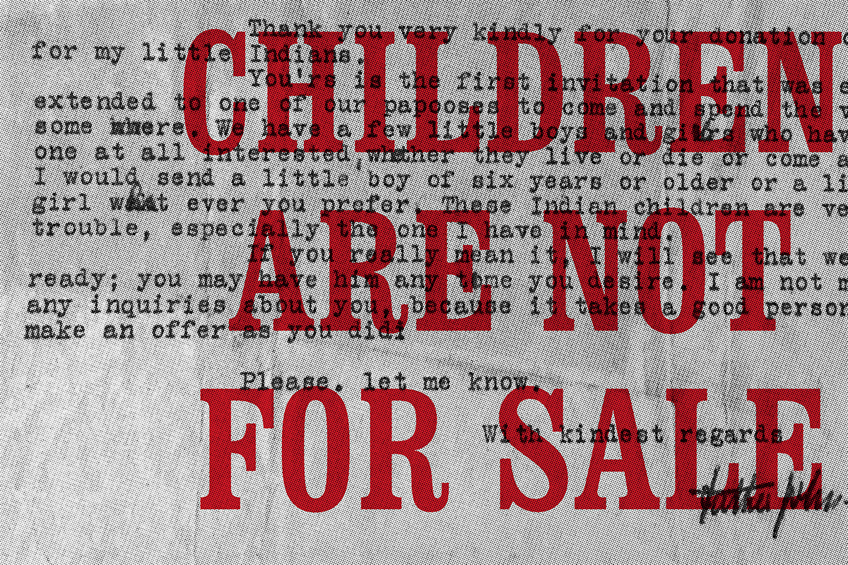 David Bernie Print Poster Indigenous Children are not for Sale NICWA ICWA Adoptions Native American