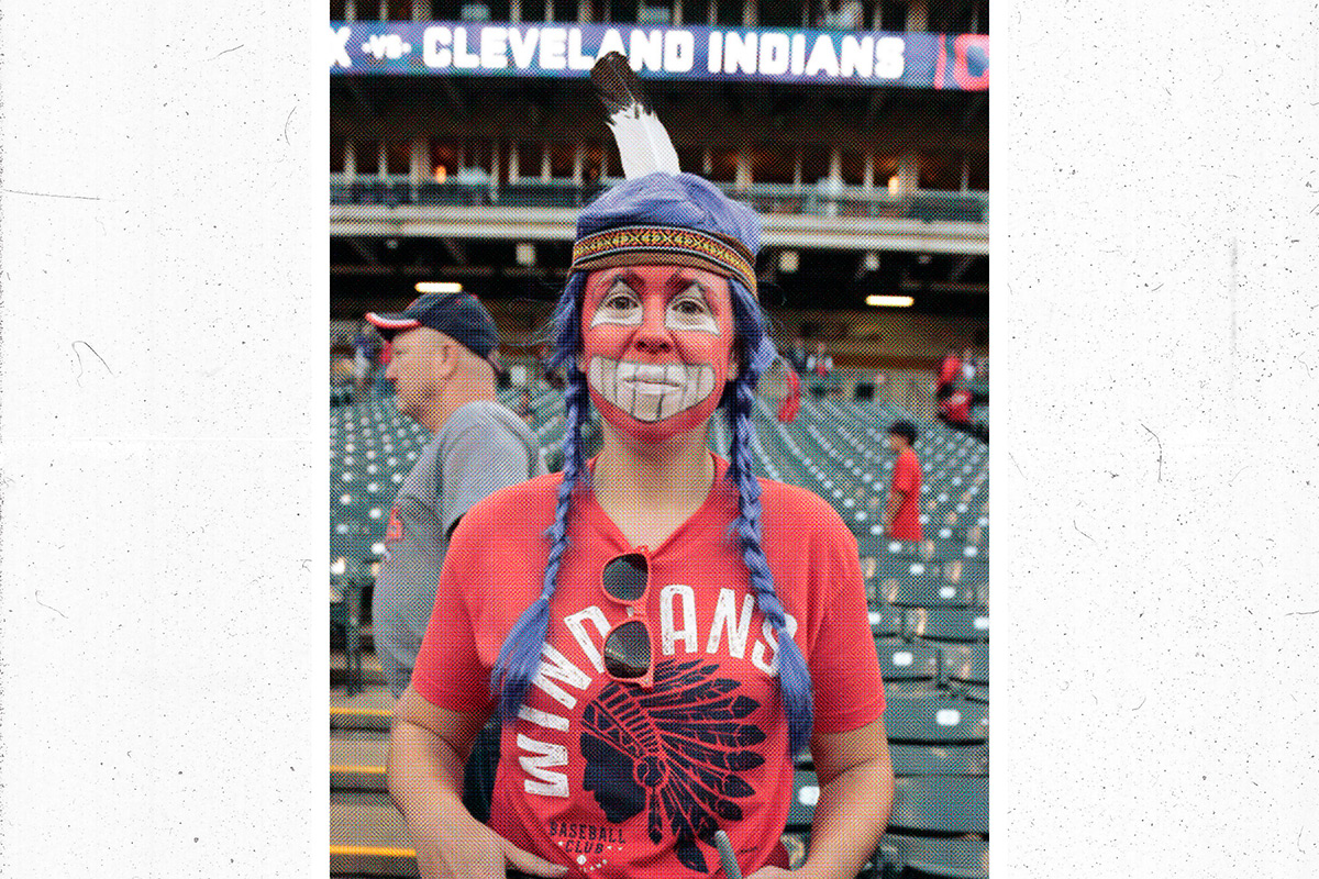 David Bernie Print Poster Graphic Design Art Indian Cleveland Indians Chief Wahoo Redface Racism Country 52 Week #12 Redface