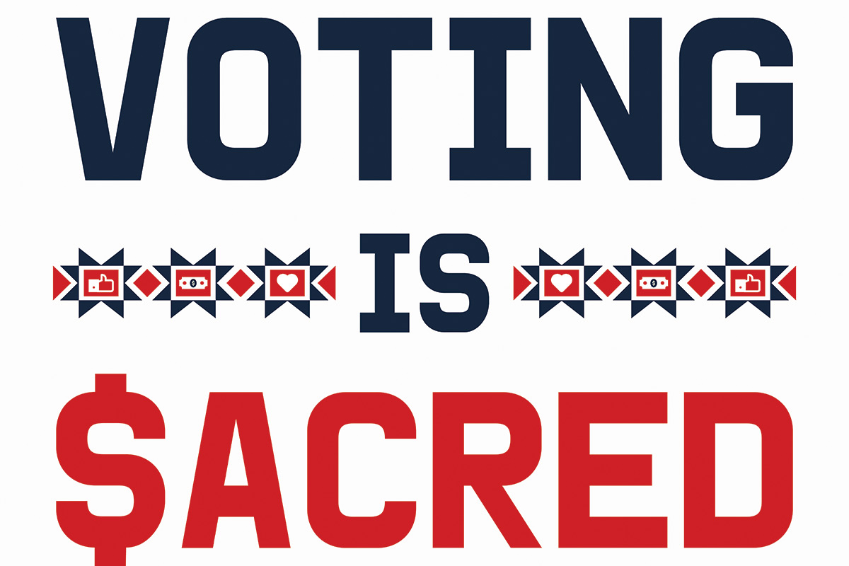 David Bernie Art Posters Print This is Native America 1 Voting is Sacred $acred