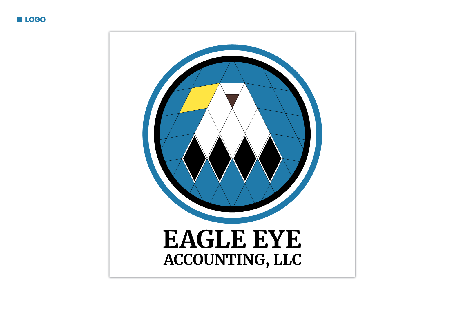 David Bernie Graphic Design Logo Eagle Eye Accounting, LLC Faith Wallowingbull