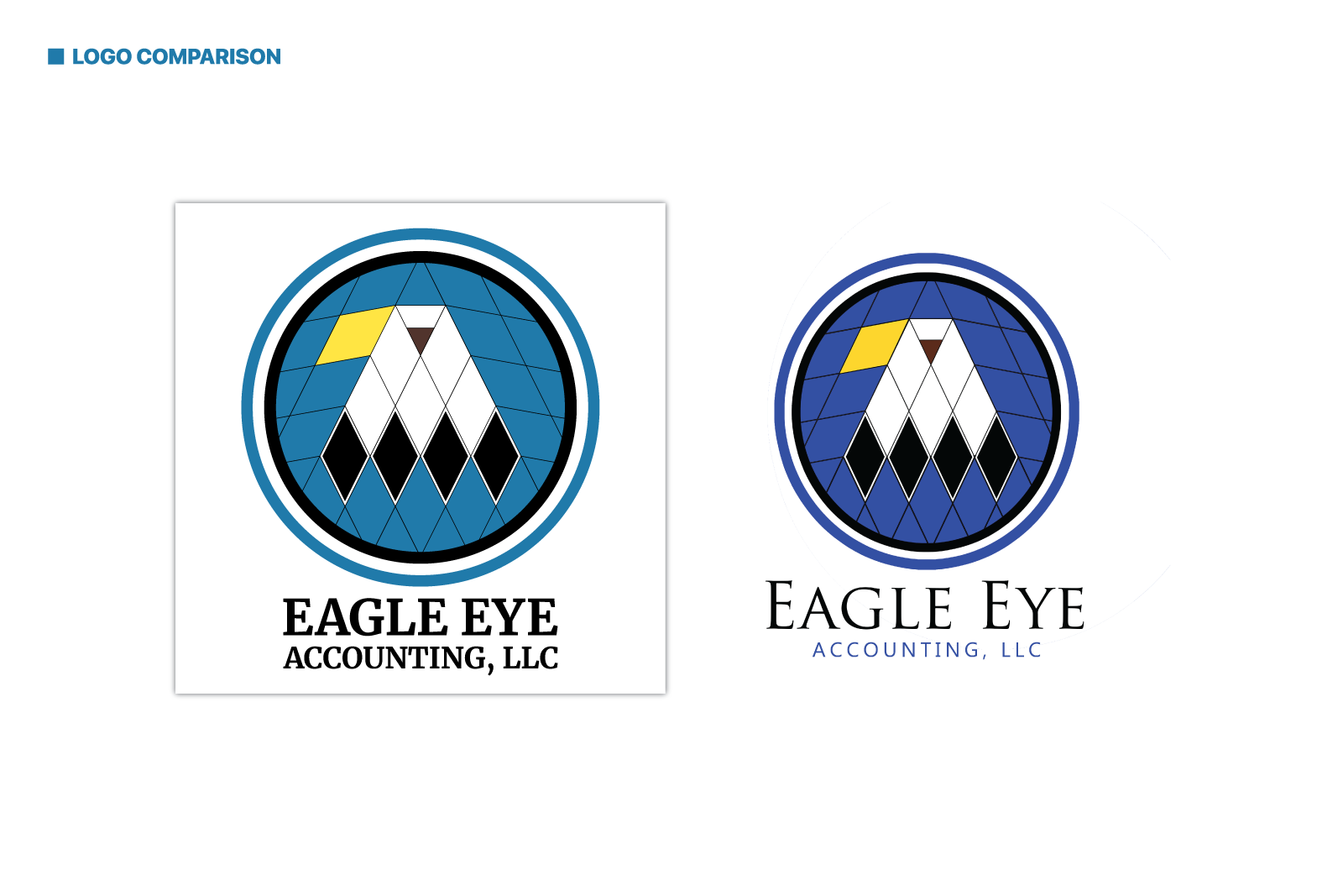 David Bernie Graphic Design Logo Eagle Eye Accounting, LLC Faith Wallowingbull