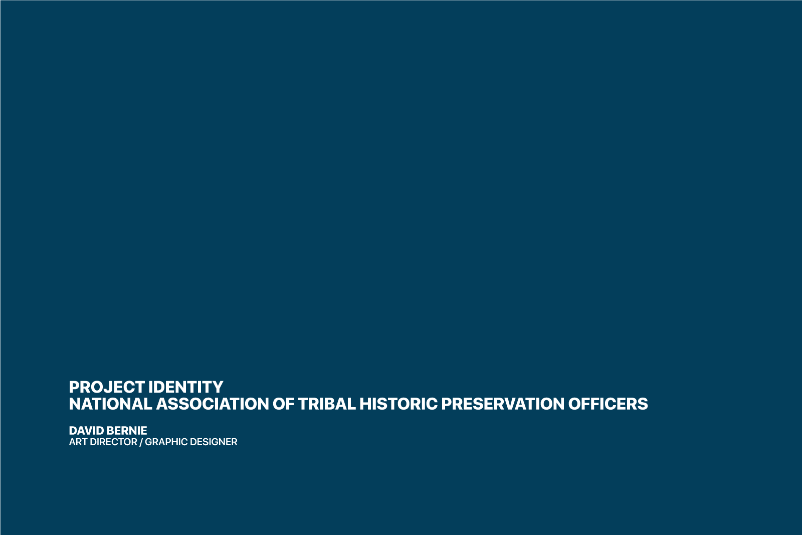 David Bernie Graphic Design Logo NATHPO National Association of Tribal Historic Preservation Officers