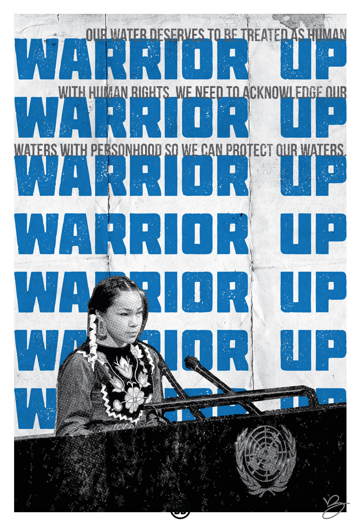 David Bernie Art Posters Print World News Indian Country 52 Logos Newberry Library Collection Warrior Up Autumn Peltier