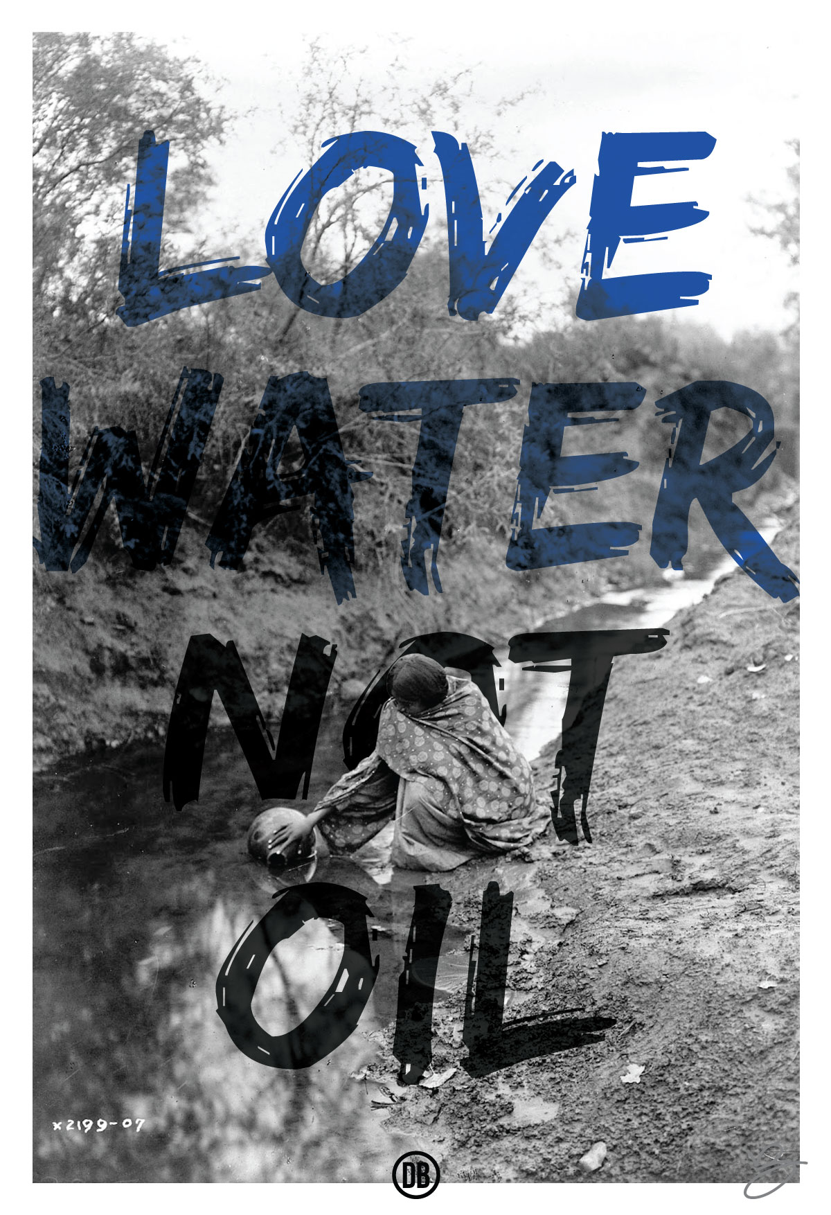 David Bernie Art Posters Print World News Indian Country 52 Logos Newberry Library Collection Love Water Not Oil