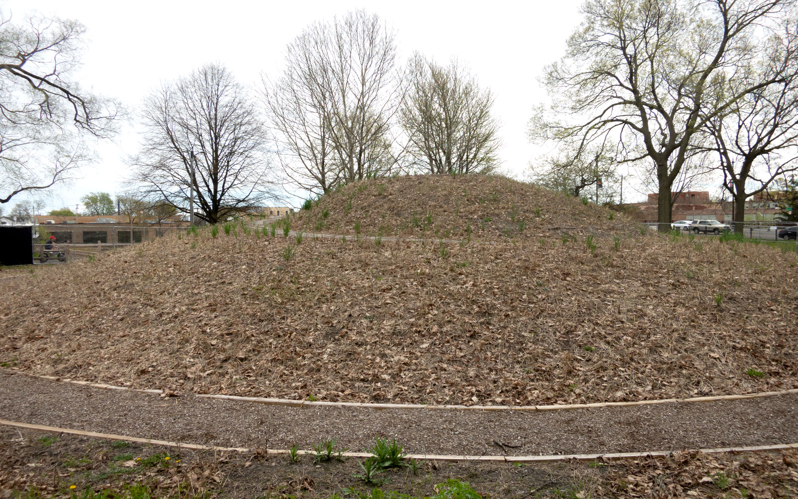 David Bernie Photos Photography Abandoned Coil Mounds Lawrence Santiago X Chicago Native Art American Indian Center AIC Heather Miller Chicago Public Arts Group CPAG Maryrose Pavkovic Horner Park 4000N Northwest Portage Walking Museum Abandoned May 8 2022