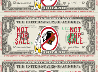 David Bernie Poster Print Not For Sale Washington Redskins Dollar Mascots Racism