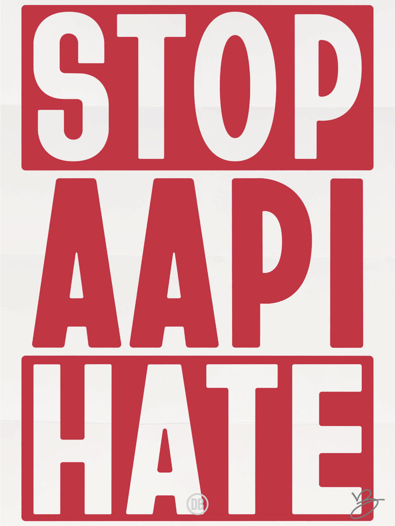 David Bernie Art Posters Print World News 56 Racism Stop AAPI Hate Asian Pacific Islanders