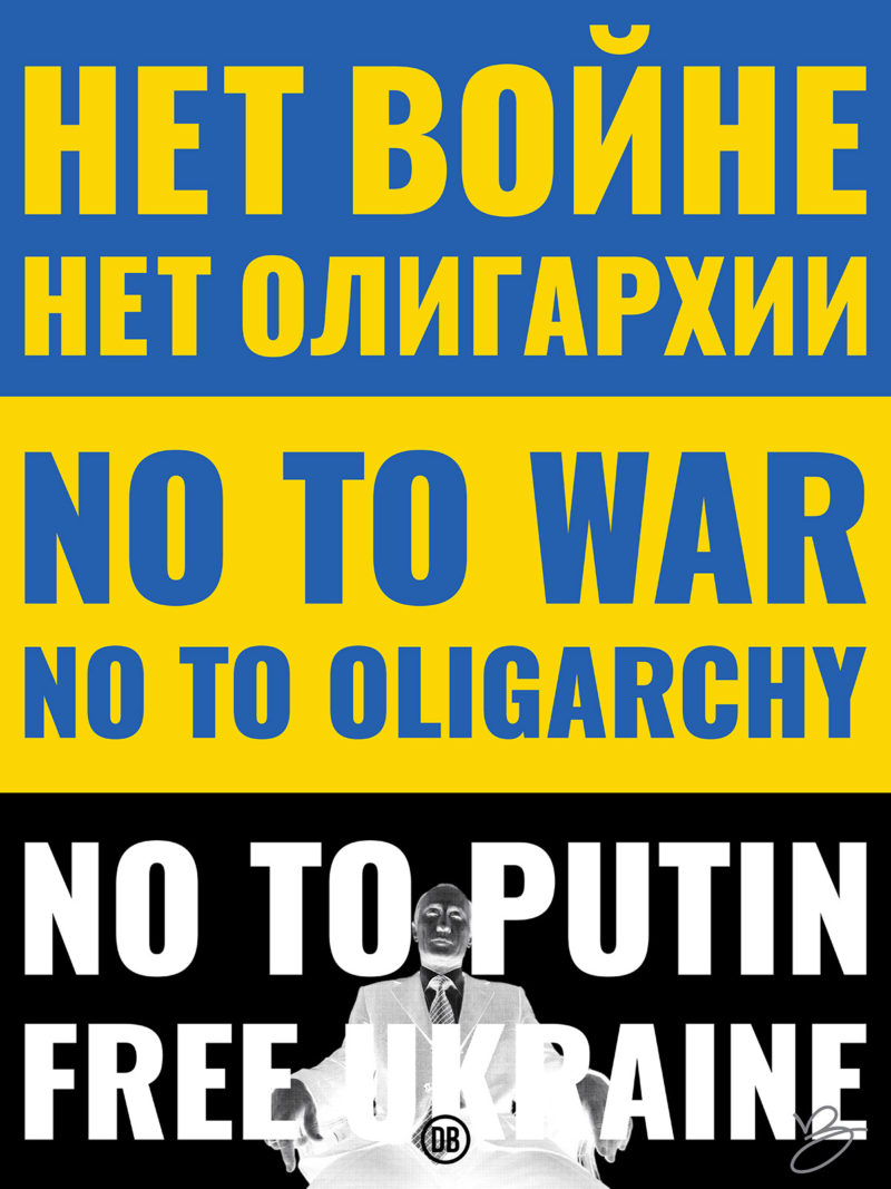 David Bernie Art Posters Print World News 63 Warlord Vladimir Putin Ukraine War Oligarchy