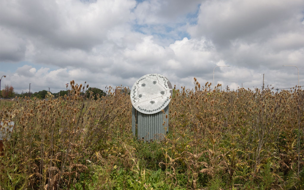 David Bernie Photos Photography Abandoned Metal Sculpture Jame Topper Lawrence Santiago X Chicago Native Art American Indian Center AIC Heather Miller Chicago Public Arts Group CPAG Maryrose Pavkovic Dunning Read Conservation Area 4000N Northwest Portage Walking Museum