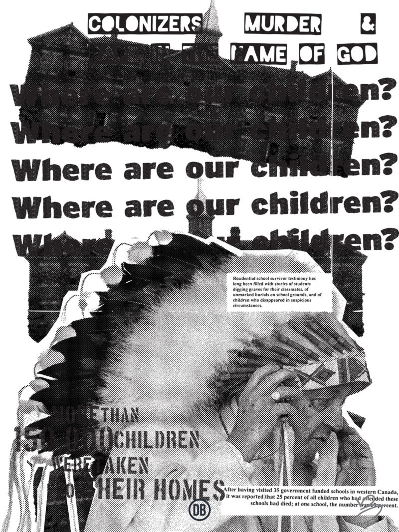 David Bernie Art Posters Print This is Native America 11 Pope Francis Residential Schools Kills Murdered Children