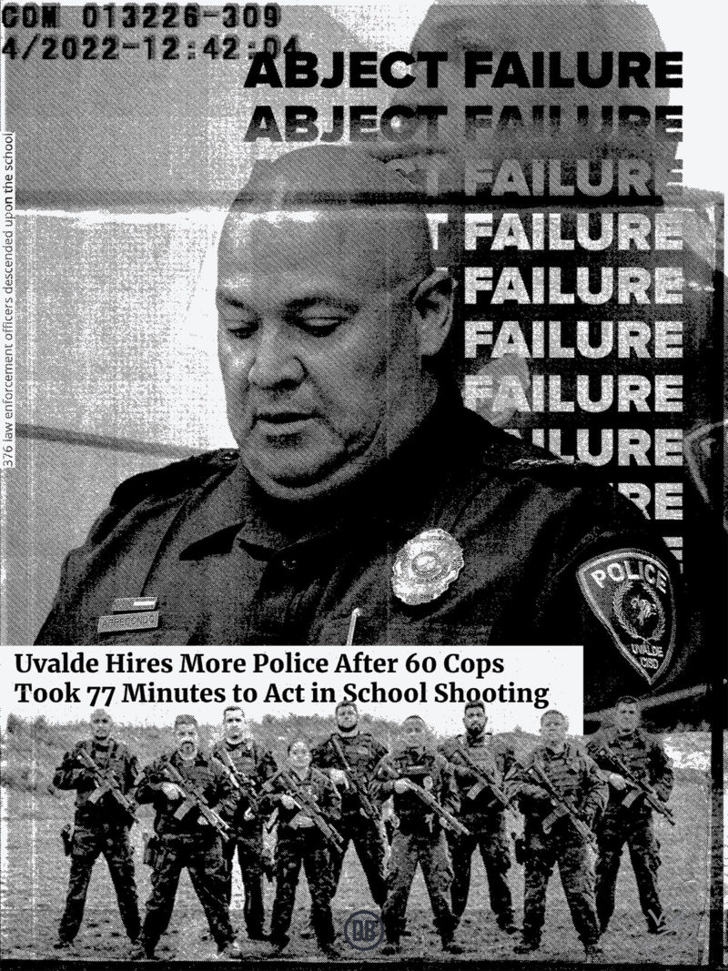 David Bernie Art Posters Print World News 70 Uvalde Police Abject Failure School Shooting Students