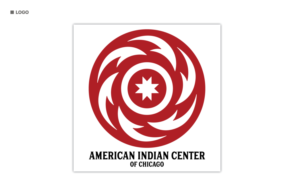 David Bernie Graphic Design Logo Native American American Indian First Nations Urban American Indian Center Chicago