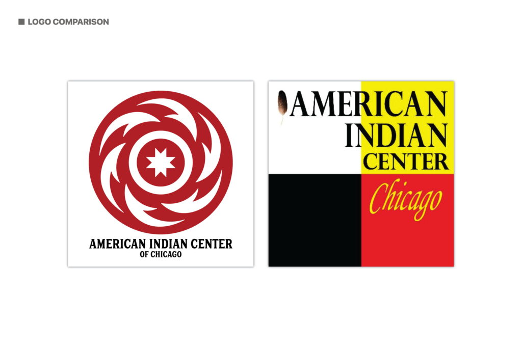 David Bernie Graphic Design Logo Native American American Indian First Nations Urban American Indian Center Chicago