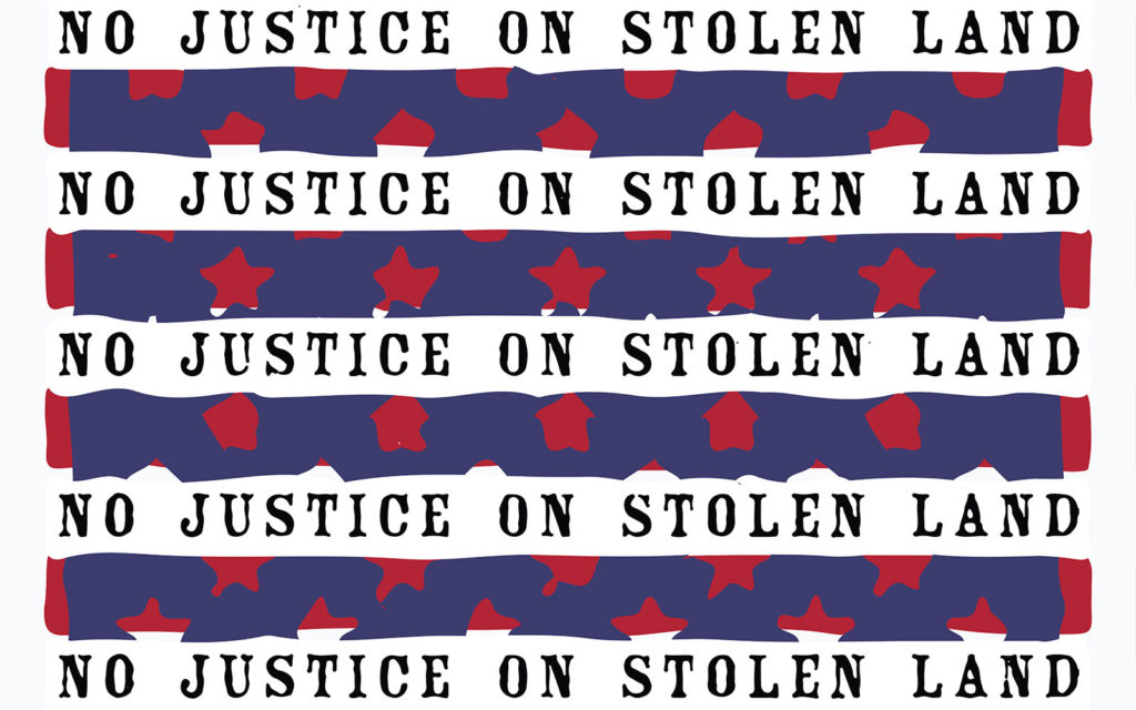 David Bernie Poster Print Native American First Nations Broken Treaty Treaties U.S. Government Federal Policy Colonization White Supremacy United States of Racism No Justice on Stolen Land