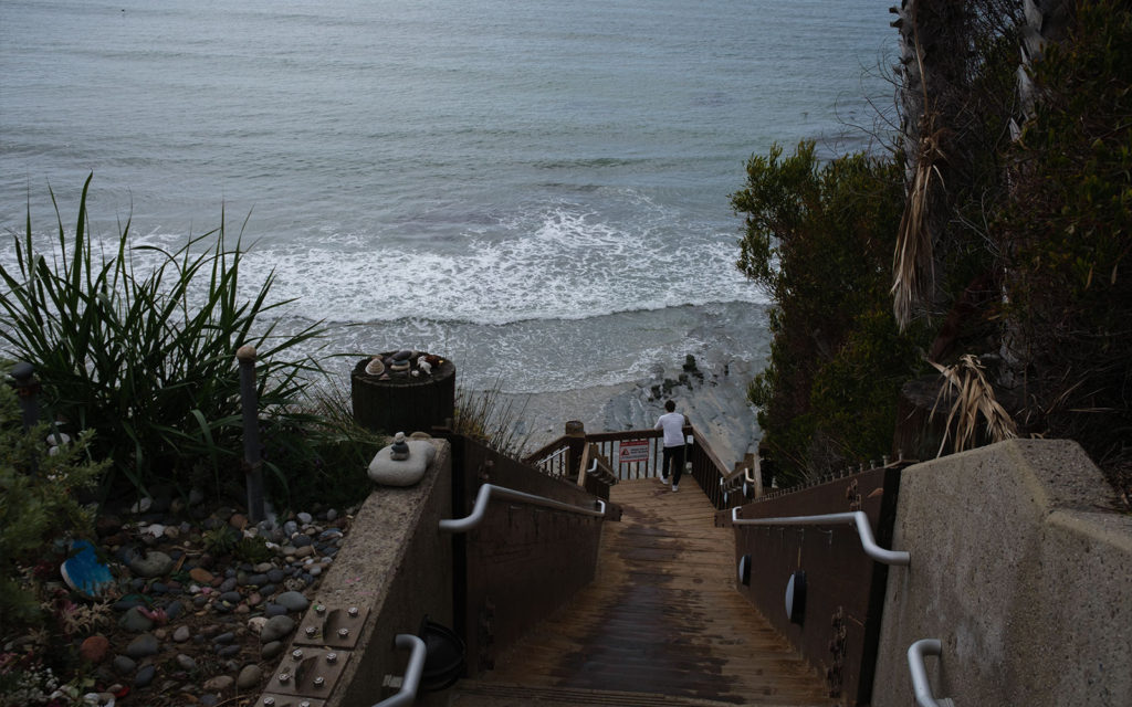 David Bernie Photos Photography Encinitas California Swami's Beach Ocean Fuji x100v Provia March 4, 2023