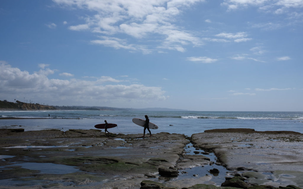 David Bernie Photos Photography Encinitas California Swami's Beach Ocean Fuji x100v Provia March 4, 2023