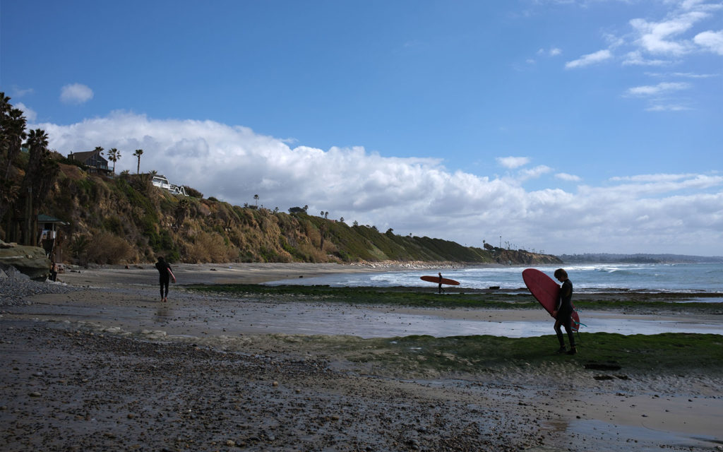 David Bernie Photos Photography Encinitas California Swami's Beach Ocean Fuji x100v Provia March 4, 2023