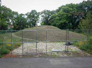 David Bernie Photos Photography Abandoned Coil Serpent Mounds Land Art Lawrence Santiago X Chicago Native Art American Indian Center AIC Heather Miller Chicago Public Arts Group CPAG Maryrose Pavkovic Horner Park 4000N Northwest Portage Walking Museum Abandoned 2023