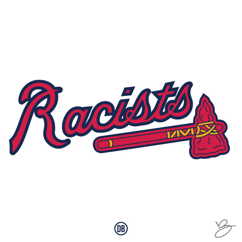 David Bernie Poster Print Native American First Nations Mascots Baseball MLB Atlanta Racists Braves