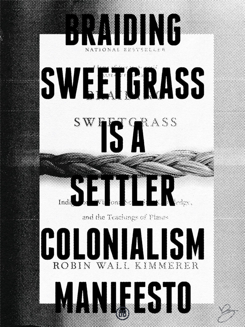 David Bernie Poster Print Native American First Nations Branding Braiding Sweetgrass Settler Colonialism Manifesto Indigenous Genocide Robin Wall Kimmerer Native Futurism