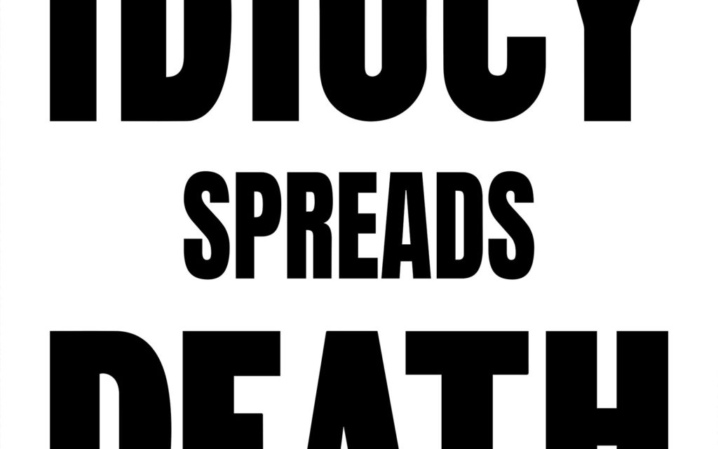 David Bernie Art Posters Print Pandemic COVID-19 Idiocy Spreads Death Spit