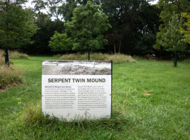 David Bernie Photos Photography Abandoned Twin Serpent Mounds Lawrence Santiago X Chicago Native Art American Indian Center AIC Heather Miller Chicago Public Arts Group CPAG Maryrose Pavkovic Schiller Woods 4000N Northwest Portage Walking Museum Abandoned August 26 2023