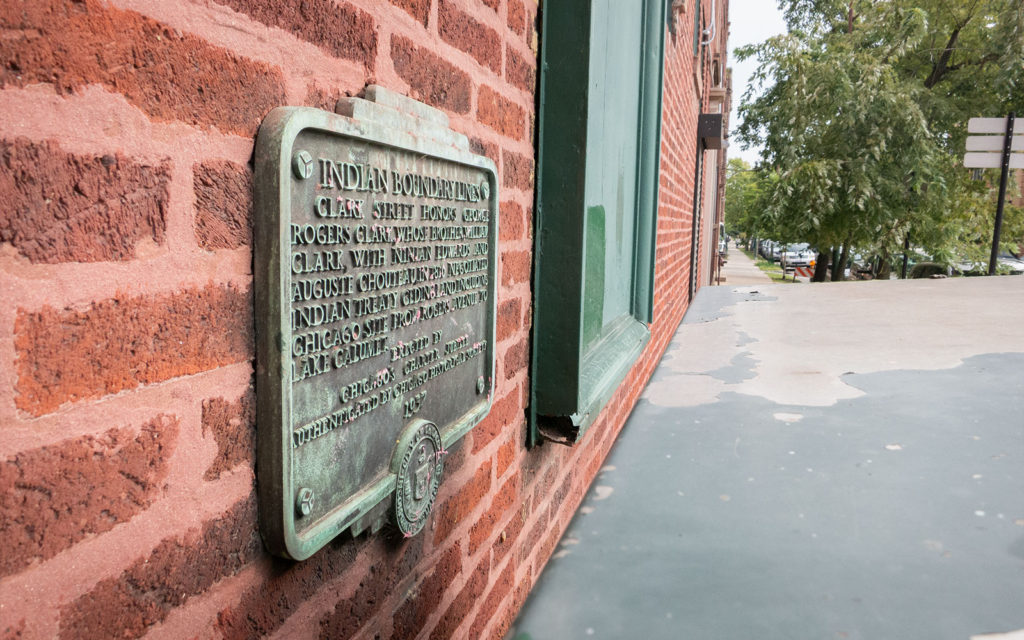 David Bernie Photos Photography Indian Boundary Lines Plaque Native American Chicago 1816 Treaty of St. Louis Rogers Park