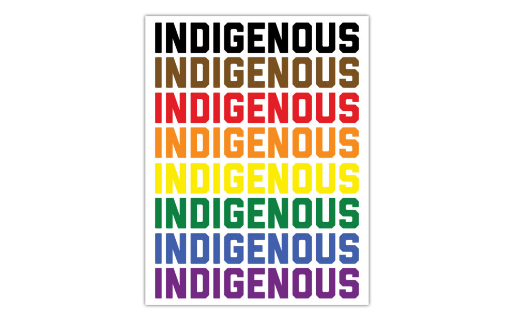 David Bernie Download Poster Print Native American First Nations Indigenous LGTBQIA+ Two Spirit Queer Gay Transgender Nonbinary