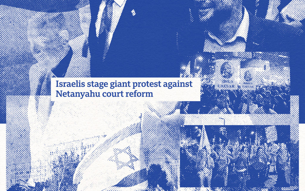 David Bernie Art Posters Print Indigenous Israeli Government Benjamin Netanyahu Judicial Coup