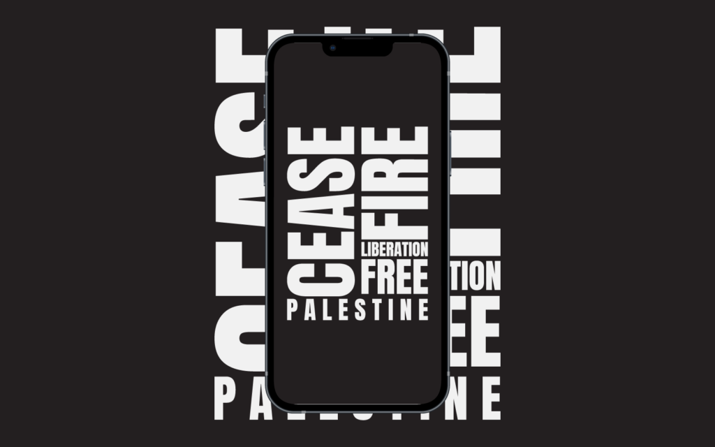 David Bernie Download Poster Wallpaper Mobile Laptop iPhone Native American First Nations Indigenous Free Gaza Palestine End Israeli Apartheid Open-Air Prison Human Rights Genocide Cease Fire