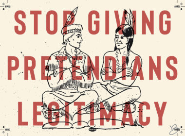 David Bernie Art Posters Indian Red Crayons Coloring Books History Print Indigenous Pretendians Faux Fake Indians, New Age Frauds, Plastic Shamans Neo-Shamans Raceshifters