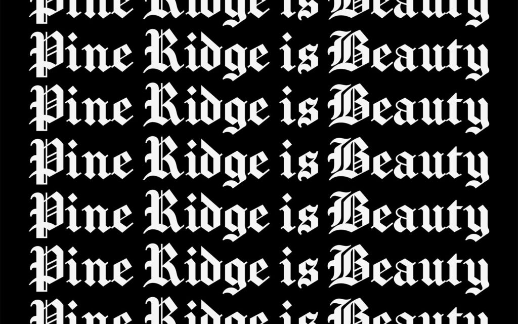 David Bernie Art Posters Print Retro Signs Indigenous Native American First Nations Reservations Reserves Broken Treaties Stolen Land Pine Ridge Oglala Lakota Beauty