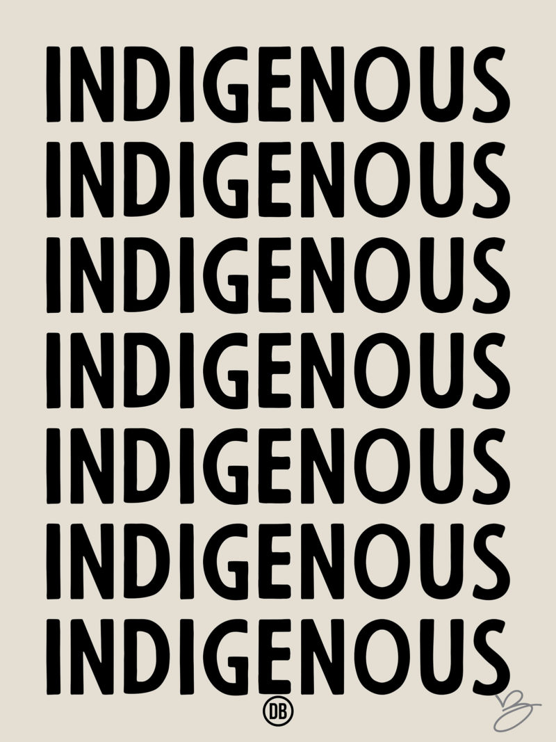 David Bernie Art Posters Print Retro Signs Indigenous Native American First Nations Reservations Reserves Broken Treaties Stolen Land