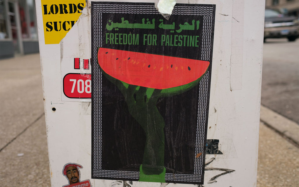 David Bernie Photos Photography Free Palestine Gaza Street Art Tags Signs Prints Murals Flags Chicago Hyde Park Southside