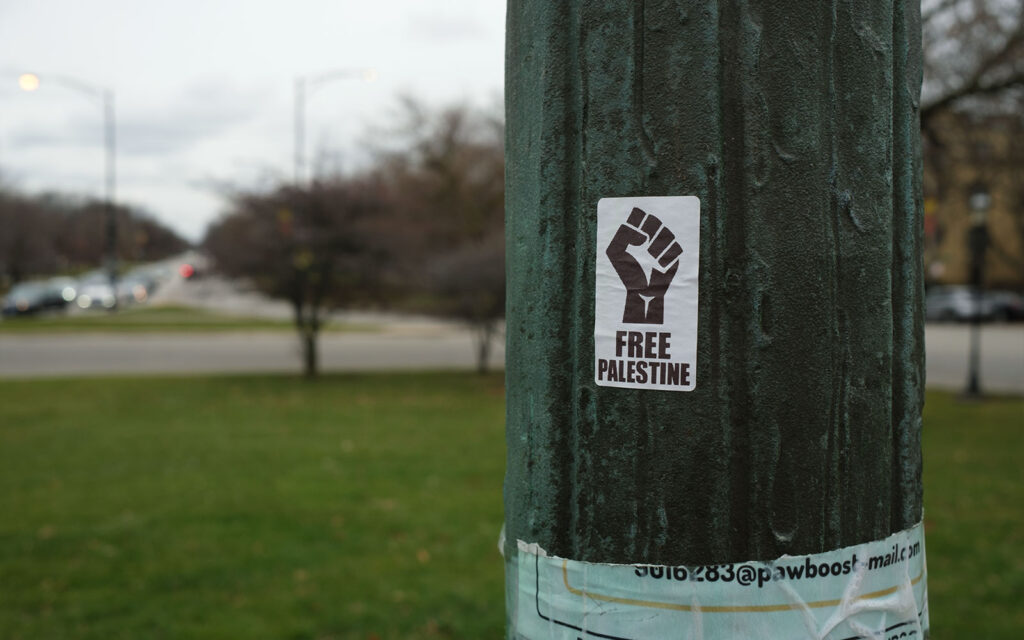 David Bernie Photos Photography Free Palestine Gaza Street Art Tags Signs Stickers Prints Murals Flags Chicago Logan Square