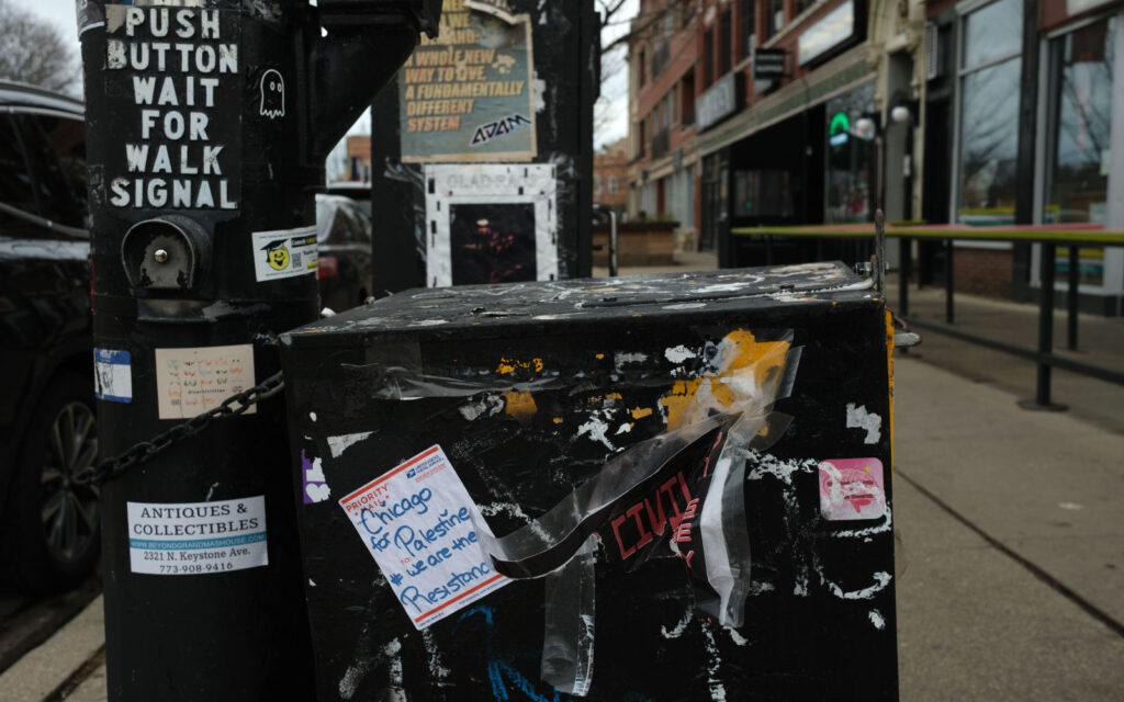 David Bernie Photos Photography Free Palestine Gaza Street Art Tags Signs Stickers Prints Murals Flags Chicago Logan Square