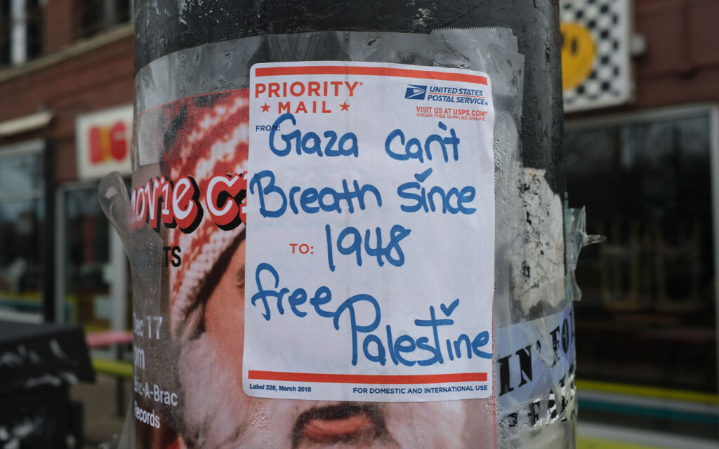 David Bernie Photos Photography Free Palestine Gaza Street Art Tags Signs Stickers Prints Murals Flags Chicago Logan Square