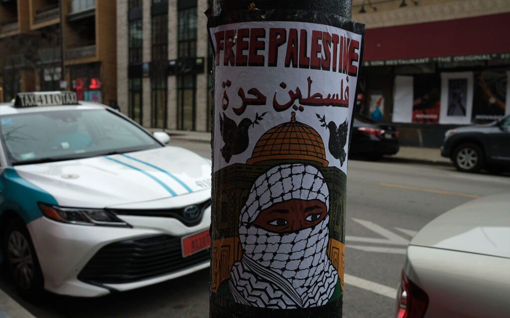 David Bernie Photos Photography Free Palestine Gaza Street Art Tags Signs Stickers Prints Murals Flags Chicago Logan Square