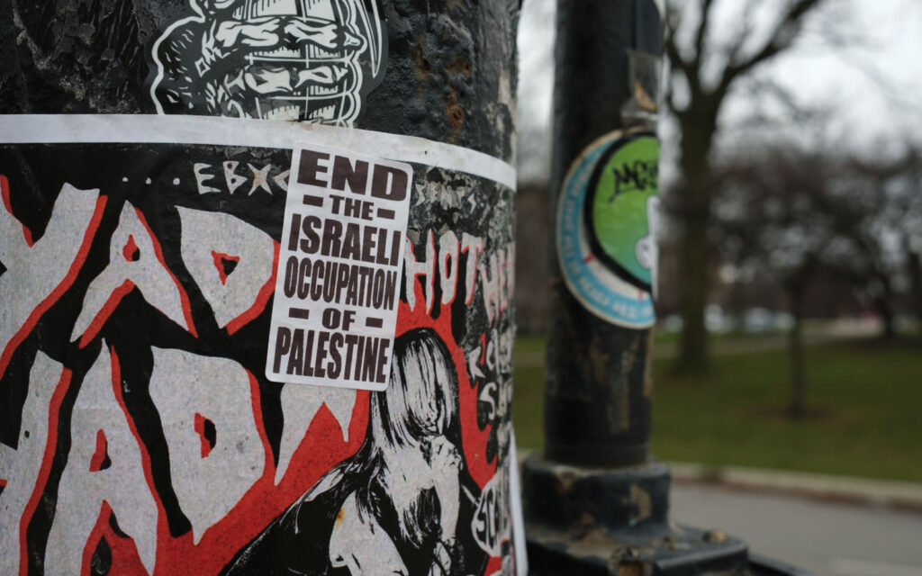 David Bernie Photos Photography Free Palestine Gaza Street Art Tags Signs Stickers Prints Murals Flags Chicago Logan Square