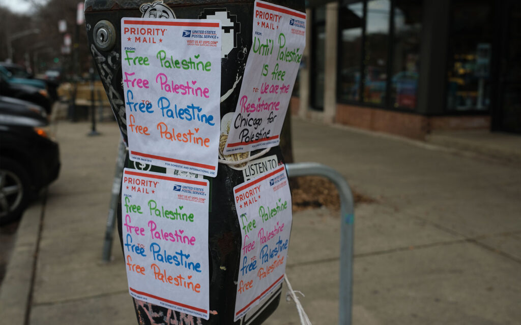 David Bernie Photos Photography Free Palestine Gaza Street Art Tags Signs Stickers Prints Murals Flags Chicago Logan Square