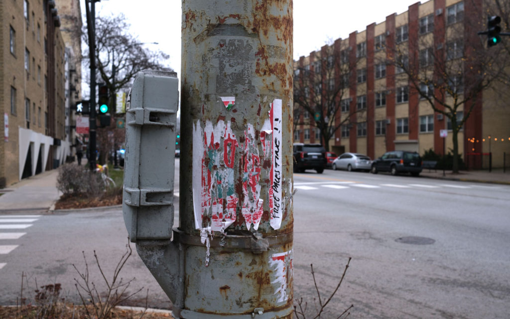 David Bernie Photos Photography Free Palestine Gaza Street Art Tags Signs Prints Murals Flags Chicago Rogers Park Broadway