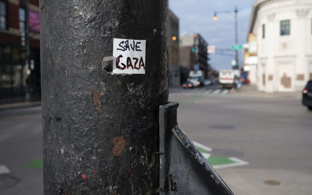 David Bernie Photos Photography Free Palestine Gaza Street Art Tags Signs Stickers Prints Murals Flags Chicago Wicker Park